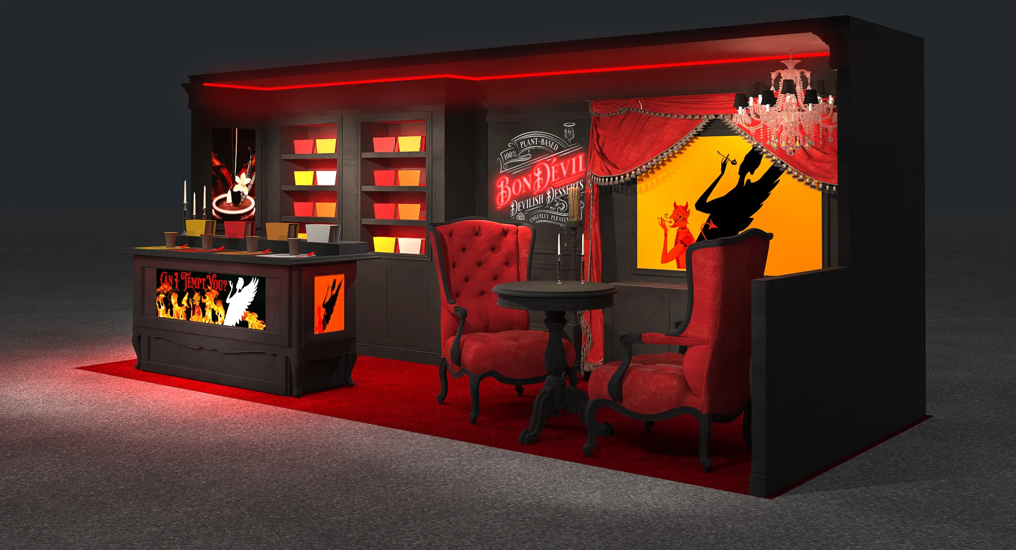 10x20 Inline booth design by Reaction Space